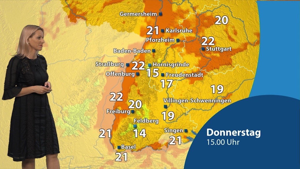 Wetteraussichten für Mittwoch Baden TV